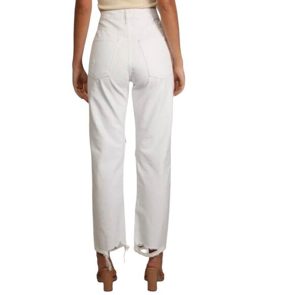 Revolve x AGOLDE 90’s Mid Rise Loose Fit Jeans Distressed Varnish White 29 - Picture 3 of 14